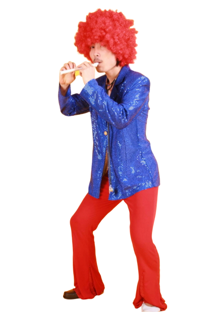 반짝이 자켓-블루