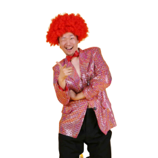 반짝이 자켓-레드