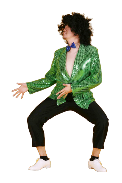 반짝이 자켓-그린