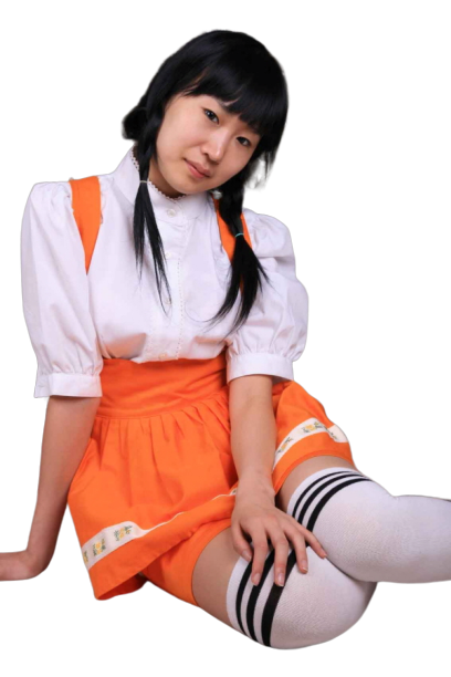 교복 하복-오렌지원피스