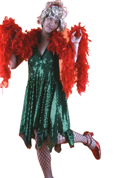 반짝이 몬로여장-그린