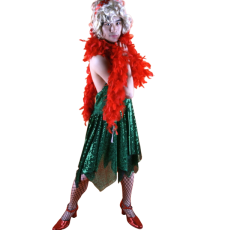 반짝이 몬로여장-그린