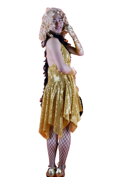 반짝이 몬로여장-골드