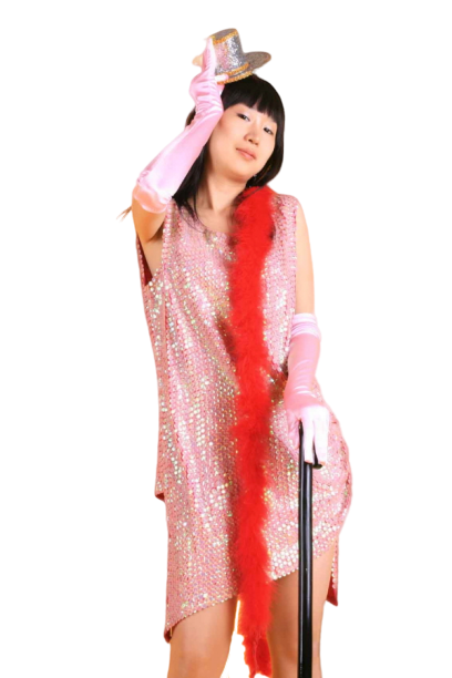 반짝이 스타원피스-핑크