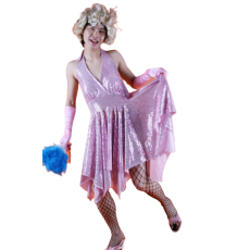 반짝이 몬로여장-핑크