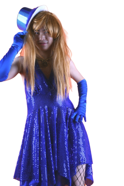 반짝이 몬로여장-블루