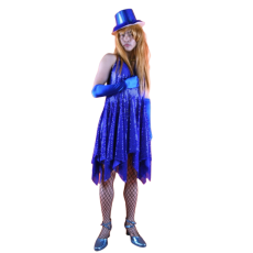 반짝이 몬로여장-블루