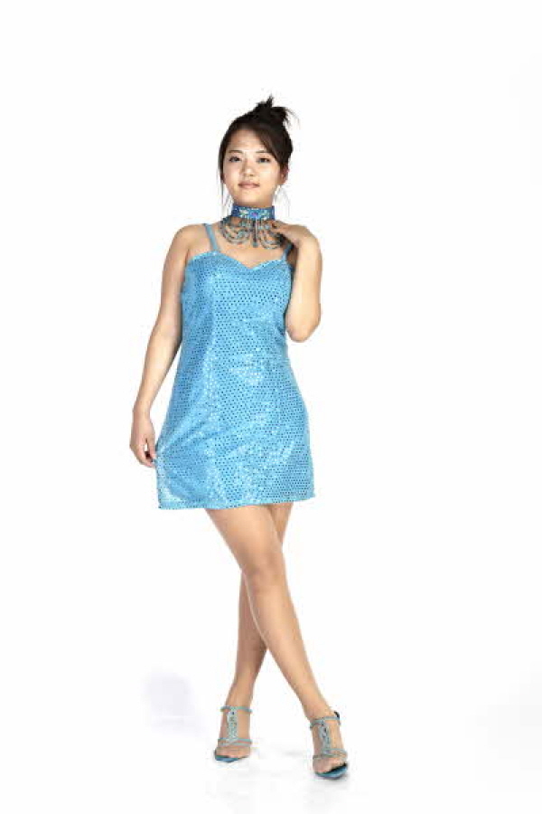 반짝이미니원피스-스카이