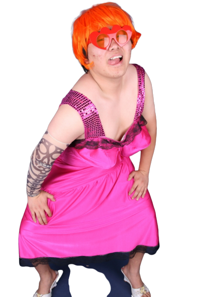 여장 왕가슴-핫핑크