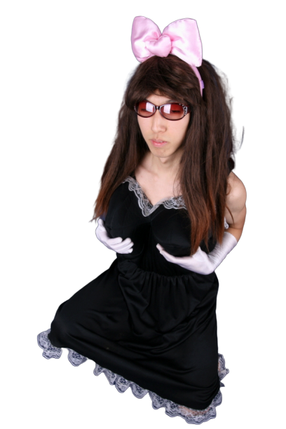 여장 왕가슴-블랙