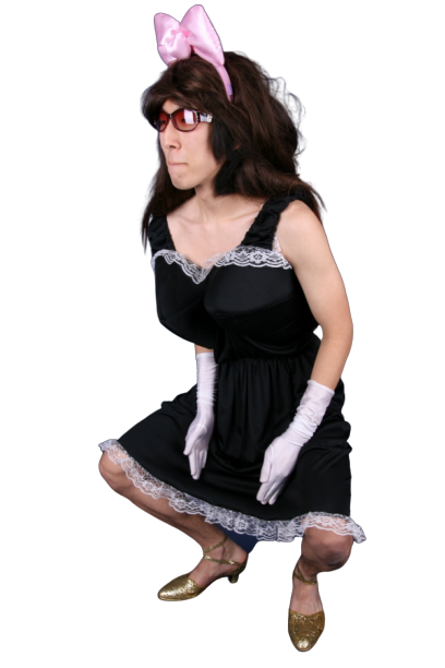 여장 왕가슴-블랙