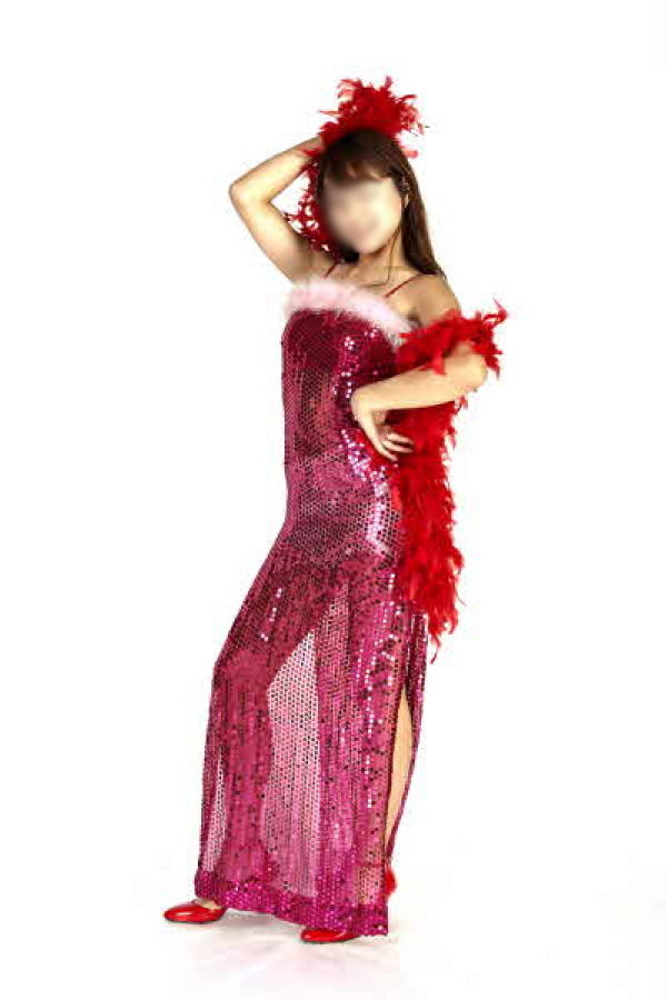 반짝이푸실원피스-핑크화이트