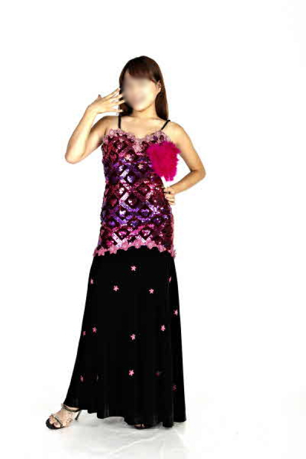 반짝이원피스-플라워