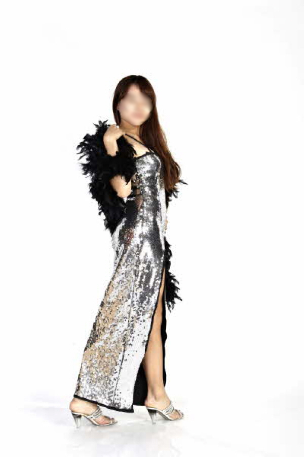 반짝이롱원피스-럭셔리실버블랙2