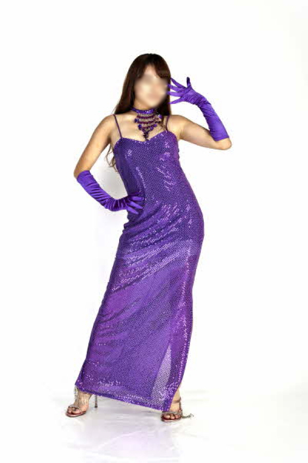 반짝이롱원피스-퍼플