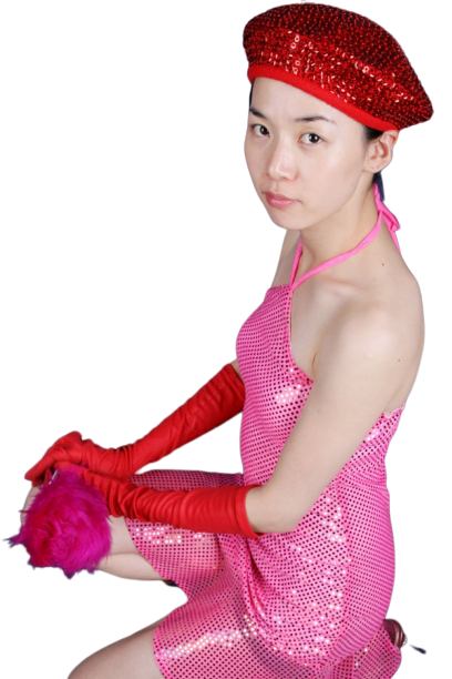 반짝이인어원피스-핑크