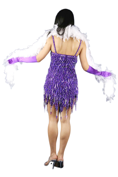 반짝이 물방울원피스-퍼플1