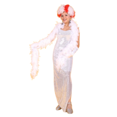 반짝이롱원피스-실버1