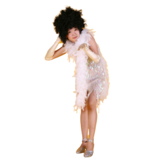 반짝이 물방울원피스-화이트