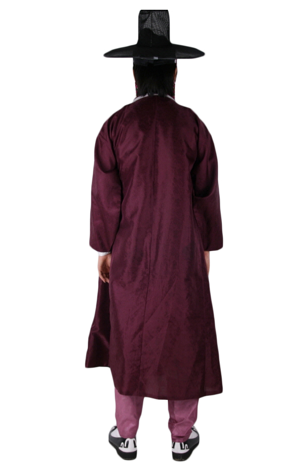 양반도포-진한자주