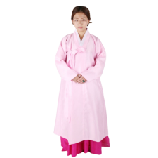 양반-여 두루마기 핑크