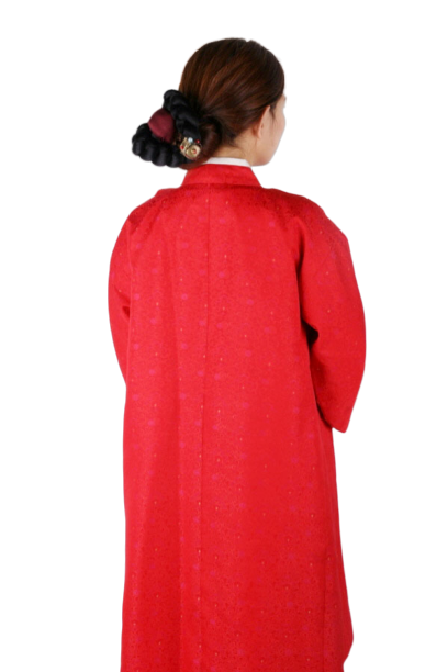 양반-여 두루마기 다홍색