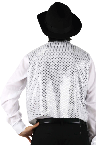 반짝이조끼-실버