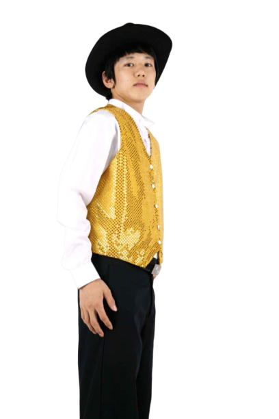 반짝이조끼-옐로우