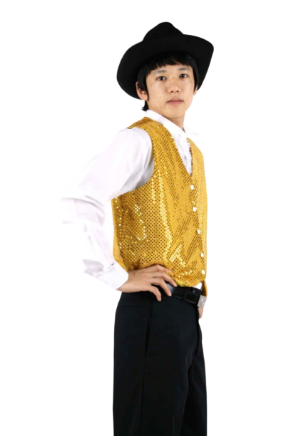 반짝이조끼-옐로우