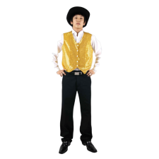 반짝이조끼-옐로우