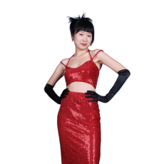 반짝이 성인식여자-레드