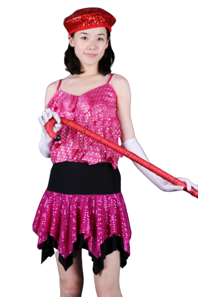 반짝이 핑크레이스탑