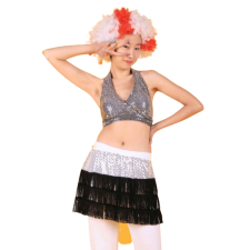 반짝이 실버블랙탑