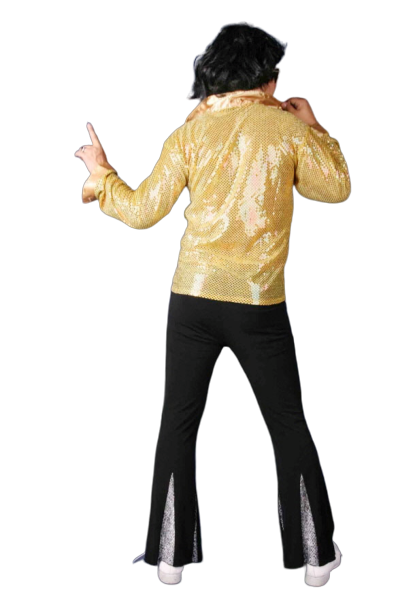 반짝이 상의-골드