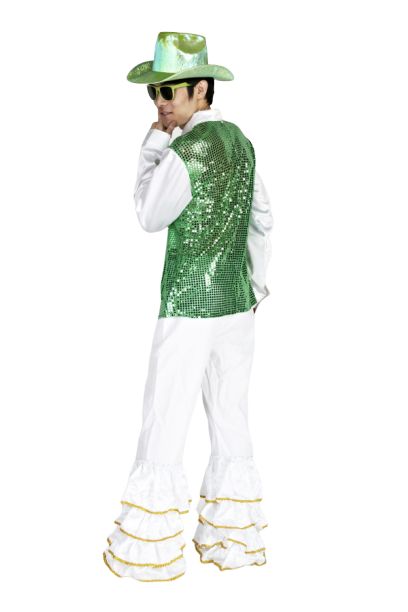 반짝이 프릴상의-그린화이트1