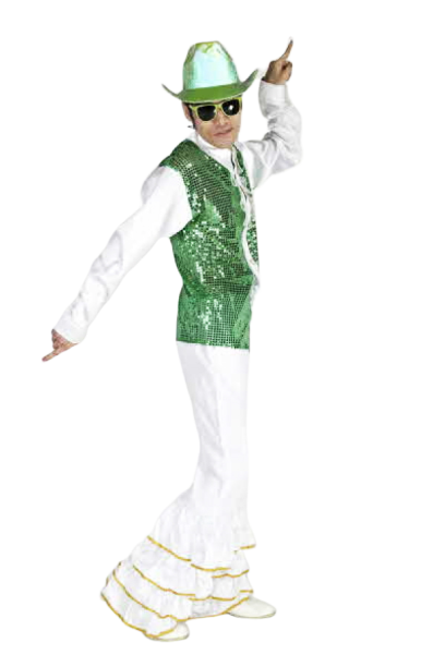 반짝이 프릴상의-그린화이트1