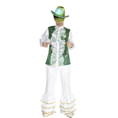 반짝이 프릴상의-그린화이트