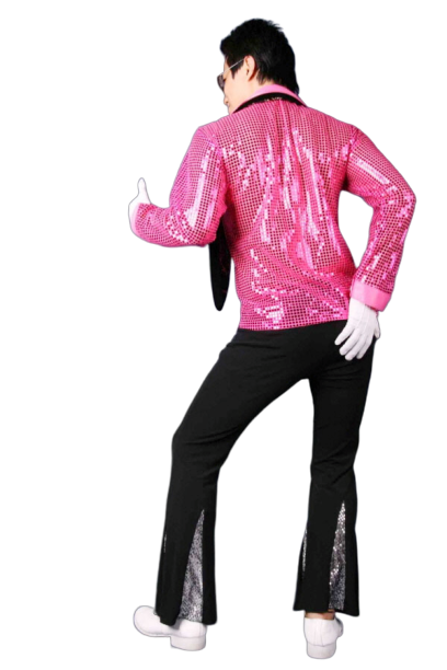 반짝이 상의-핑크