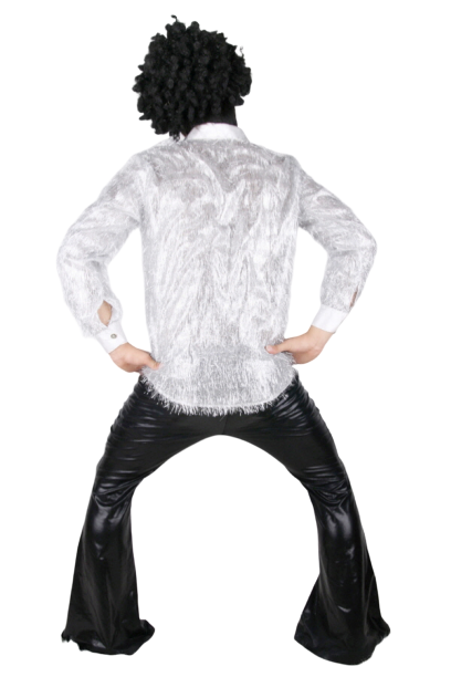 반짝이 푸실셔츠-실버