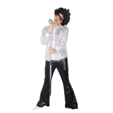 반짝이 푸실셔츠-실버