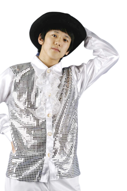 연미반짝이셔츠-실버