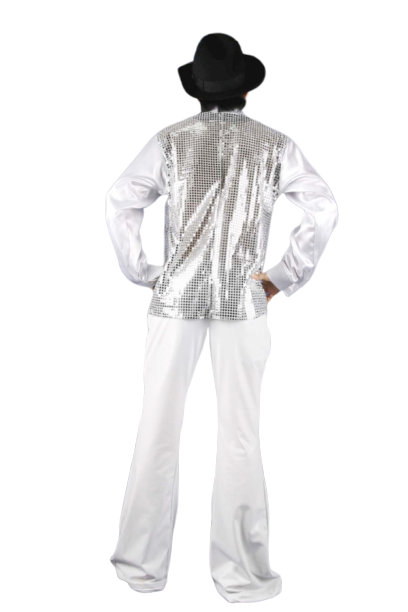 연미반짝이셔츠-실버