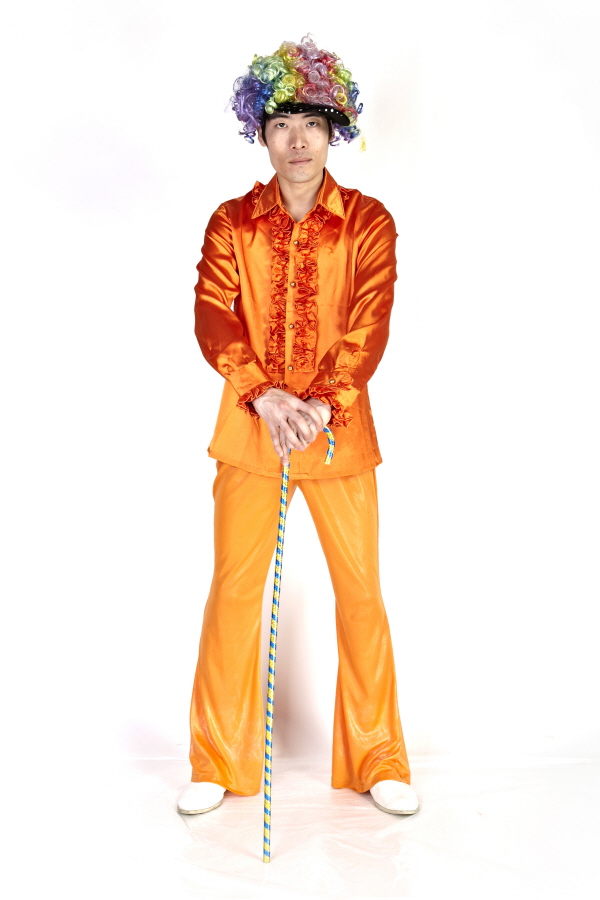 프릴셔츠-오렌지