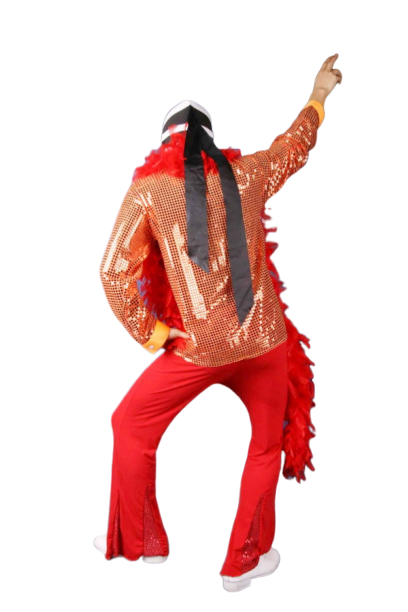 반짝이셔츠-오렌지