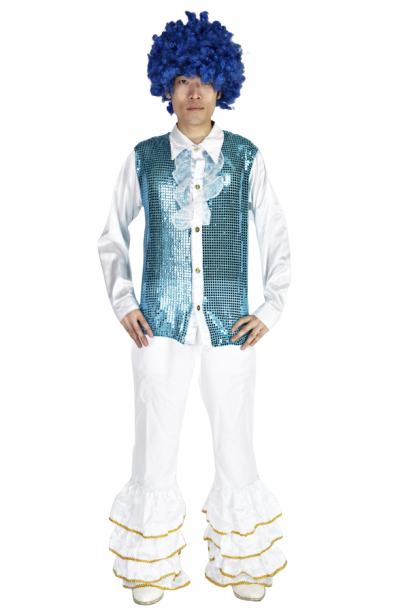 연미반짝이셔츠-스카이