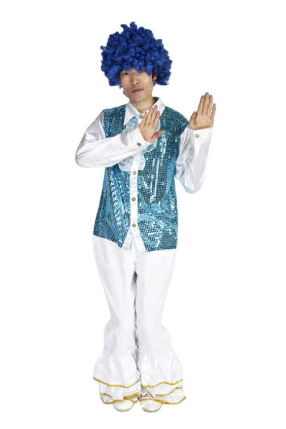 연미반짝이셔츠-스카이