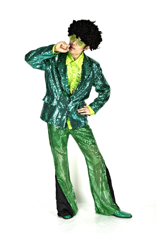 반짝이 자켓-그린(고급)