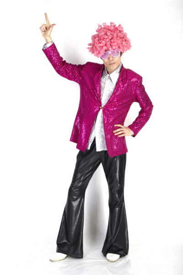 반짝이 자켓-핫핑크