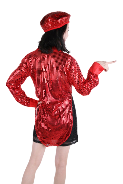 반짝이 턱시도여-레드