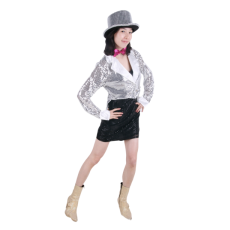 반짝이 턱시도여-실버